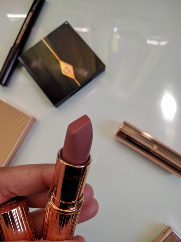 Charlotte Tilbury Lipstick Pillow Talk, The Queen, Hel's Bell, Bond Girl -  Review and Swatches - The Velvet Life