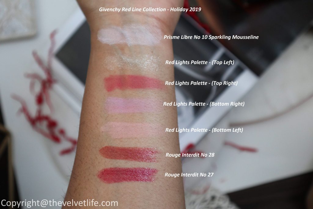 givenchy red lights palette