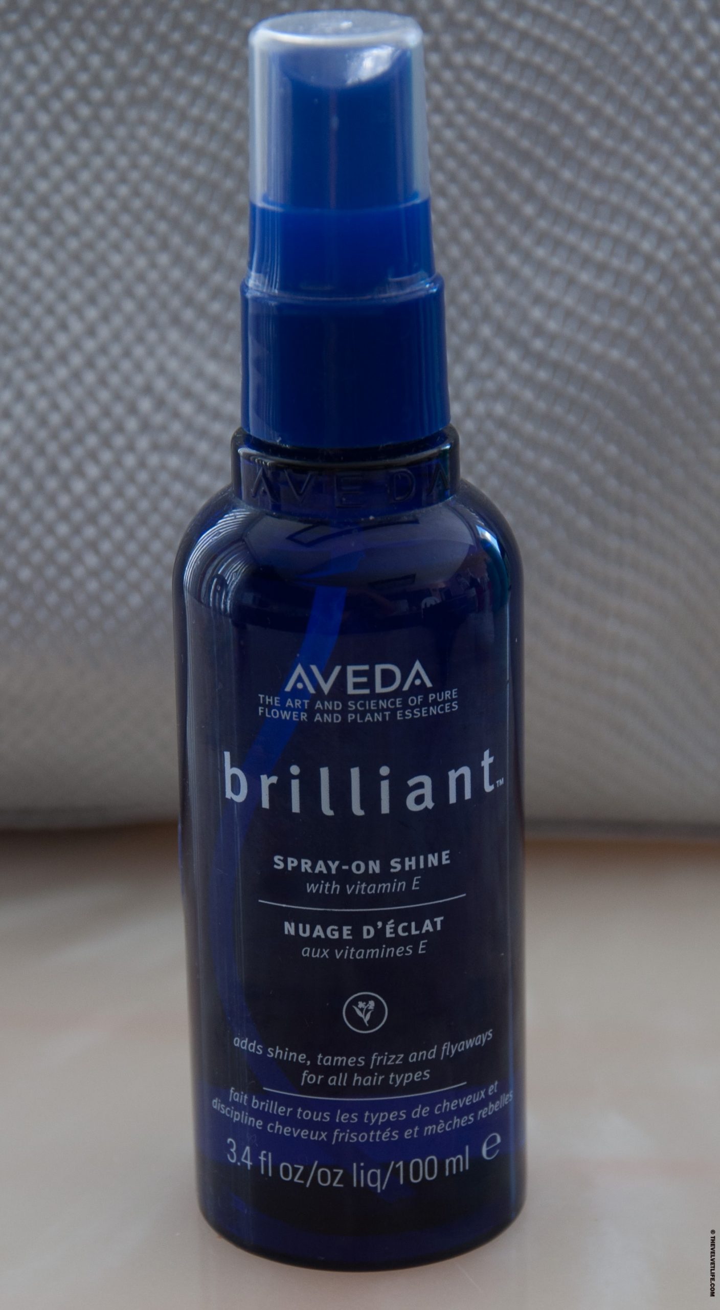 Review Aveda Brilliant Sprayon Shine The Velvet Life