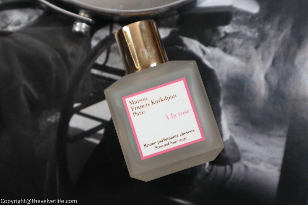 Maison Francis Kurkdjian À la rose-scented hair mist review
