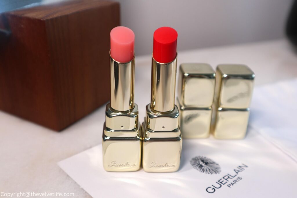 Guerlain KissKiss Shine Bloom Lipstick Review swatches