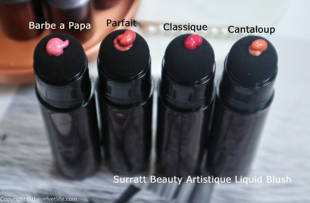 Surratt Beauty Artistique Liquid Blush Review swatches