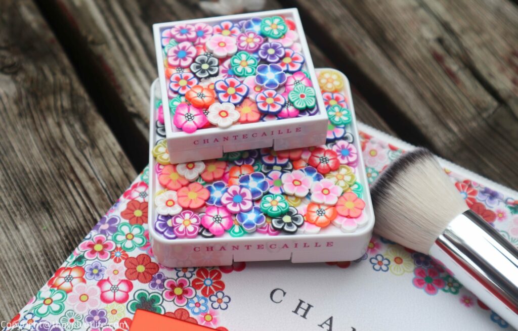 Chantecaille Flower Power Collection Perfect Blur finishing powder, Cheek Shade review swatches
