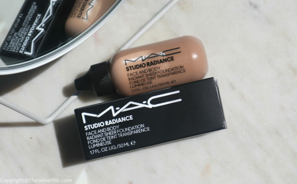 MAC studio Radiance face and body sheer foundation review