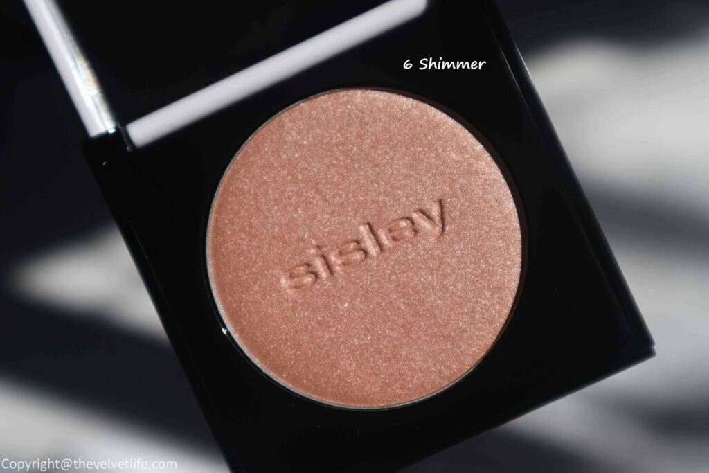 Sisley Le Phyto Blush 6 Shimmer Review swatches