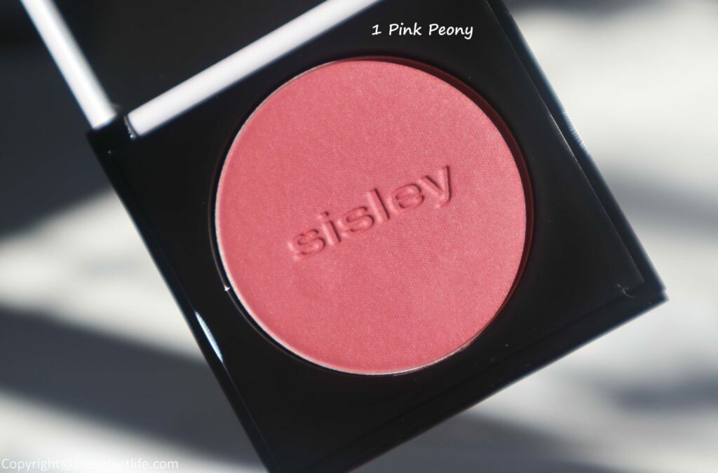 Sisley Le Phyto Blush 1 Pink Peony Review swatches