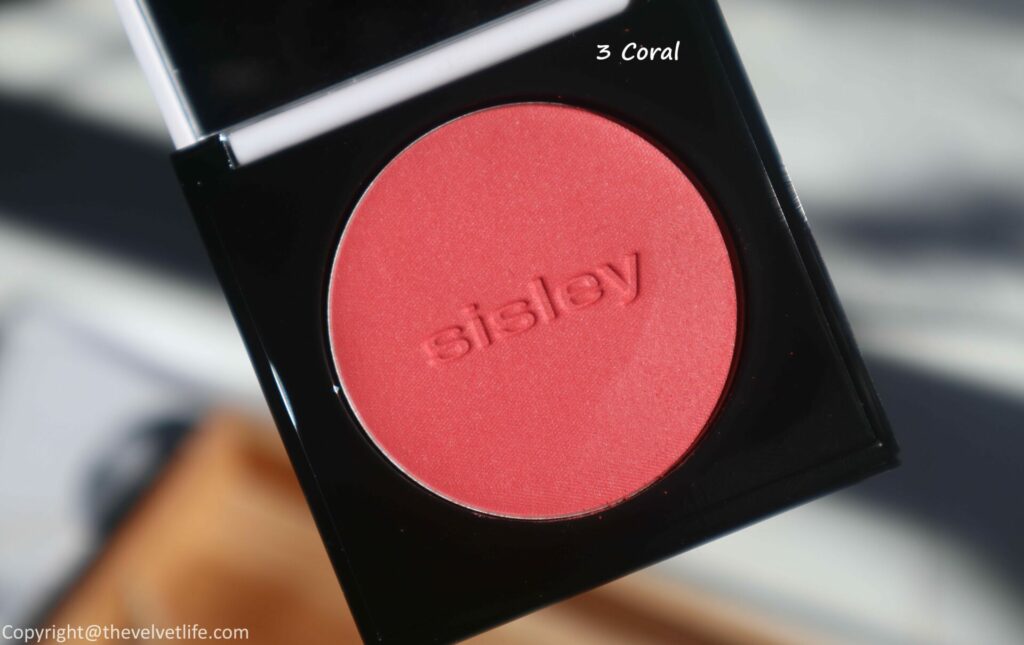 Sisley Le Phyto Blush 3 coral Review swatches