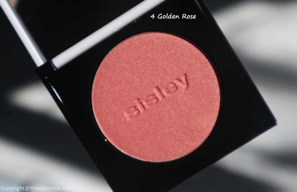 Sisley Le Phyto Blush 4 Golden Rose Review swatches