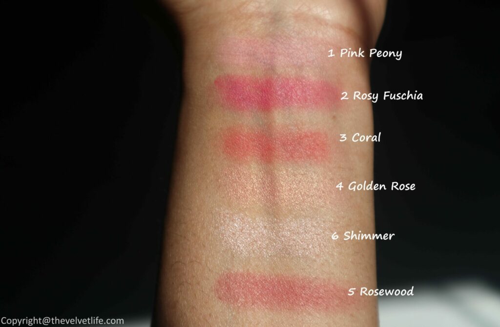 Sisley Le Phyto Blush 1 Pink Peony Review swatches