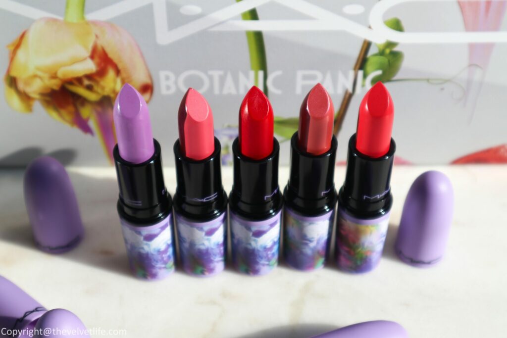 MAC Cosmetics Botanic Panic Lipstick Review swatches 
