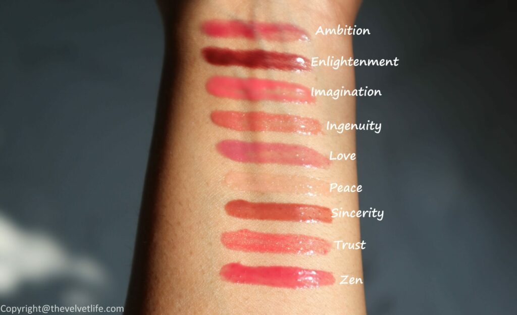 bareMinerals Mineralist Lip Gloss-Balm Review swatches