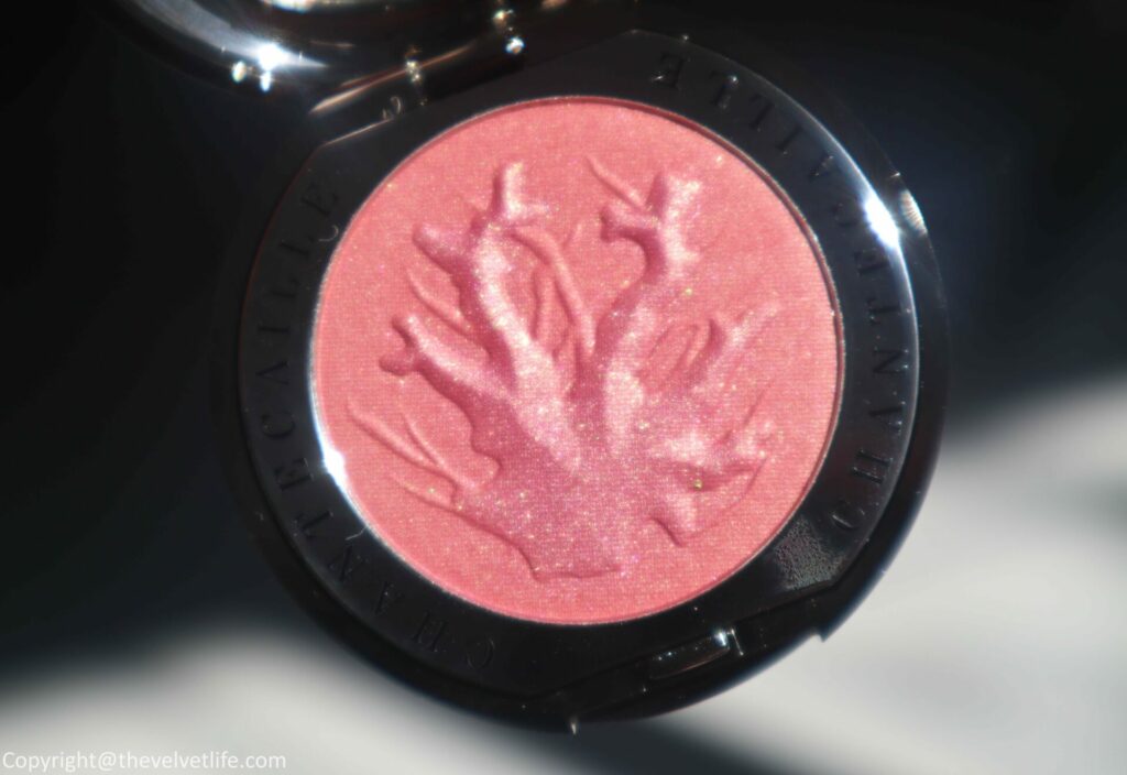 Chantecaille Philanthropy Cheek Shade Coral Laughter Review Swatches