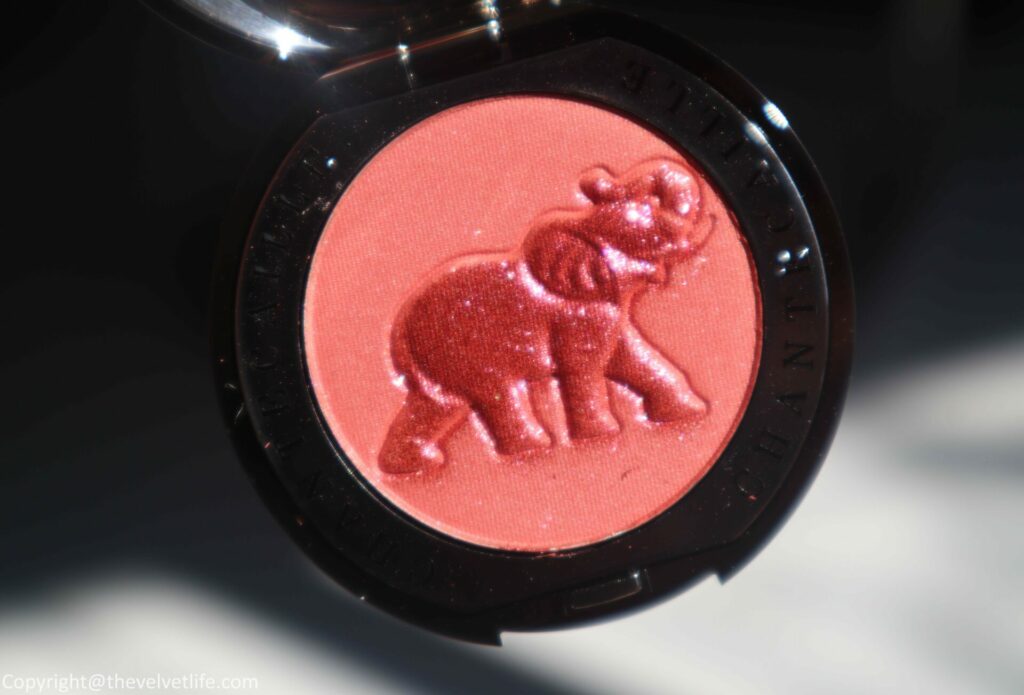 Chantecaille Philanthropy Cheek Shade Elephant Smitten Review Swatches