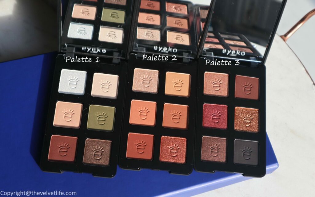 Eyeko London Limitless Eyeshadow Palette Review swatches