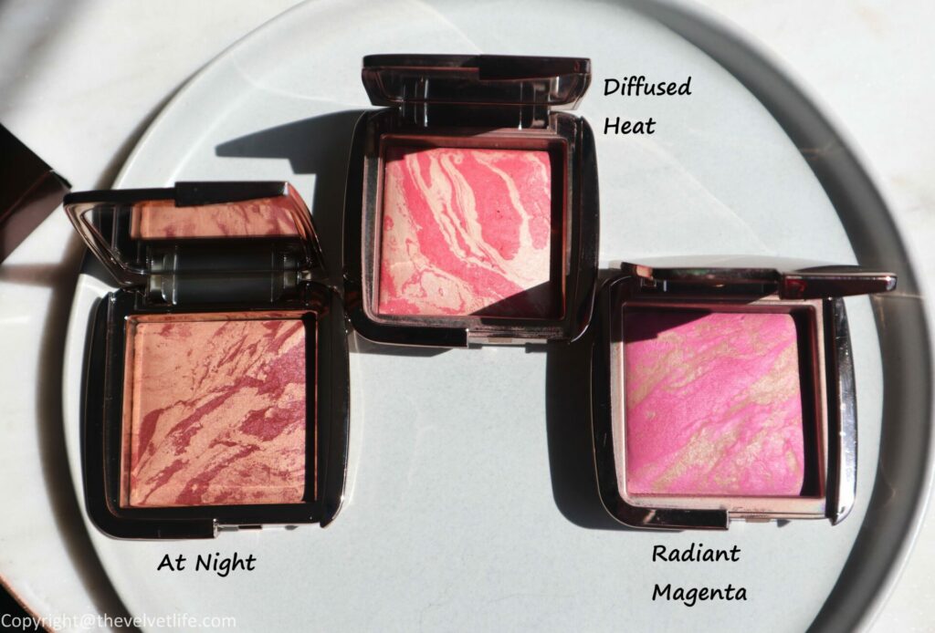 Hourglass Ambient Lighting Blush Review swatches