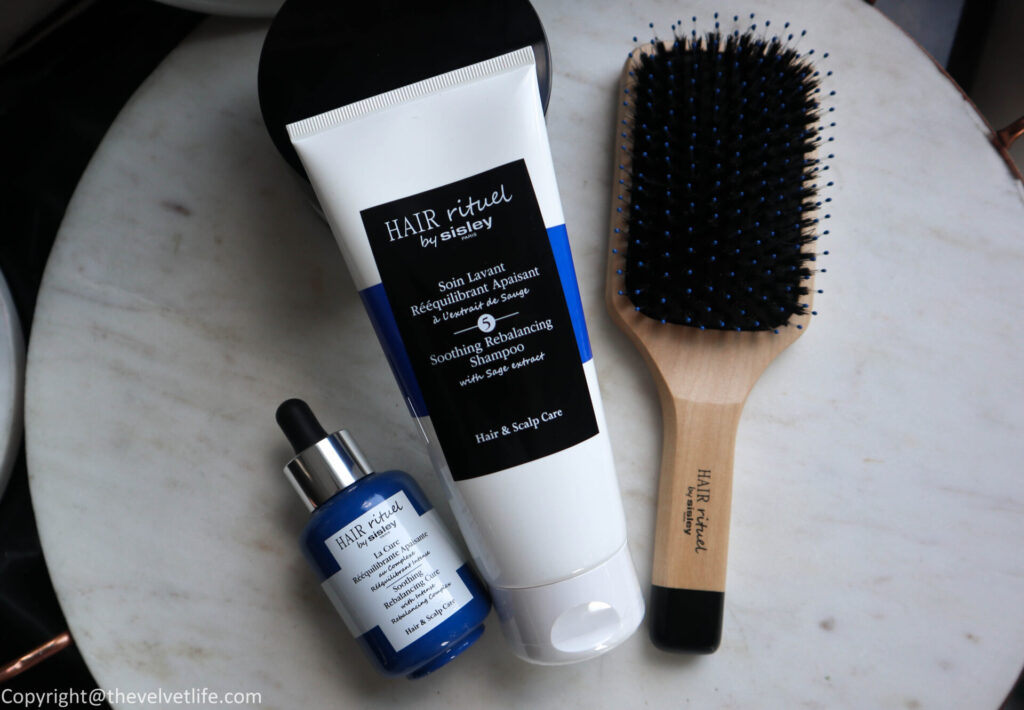 Hair Rituel by Sisley Paris Soothing Rebalancing Shampoo, Cure Serum Review  - The Velvet Life