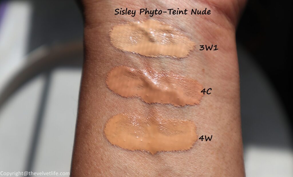 Sisley Phyto-Teint Nude Foundation Review Swatches