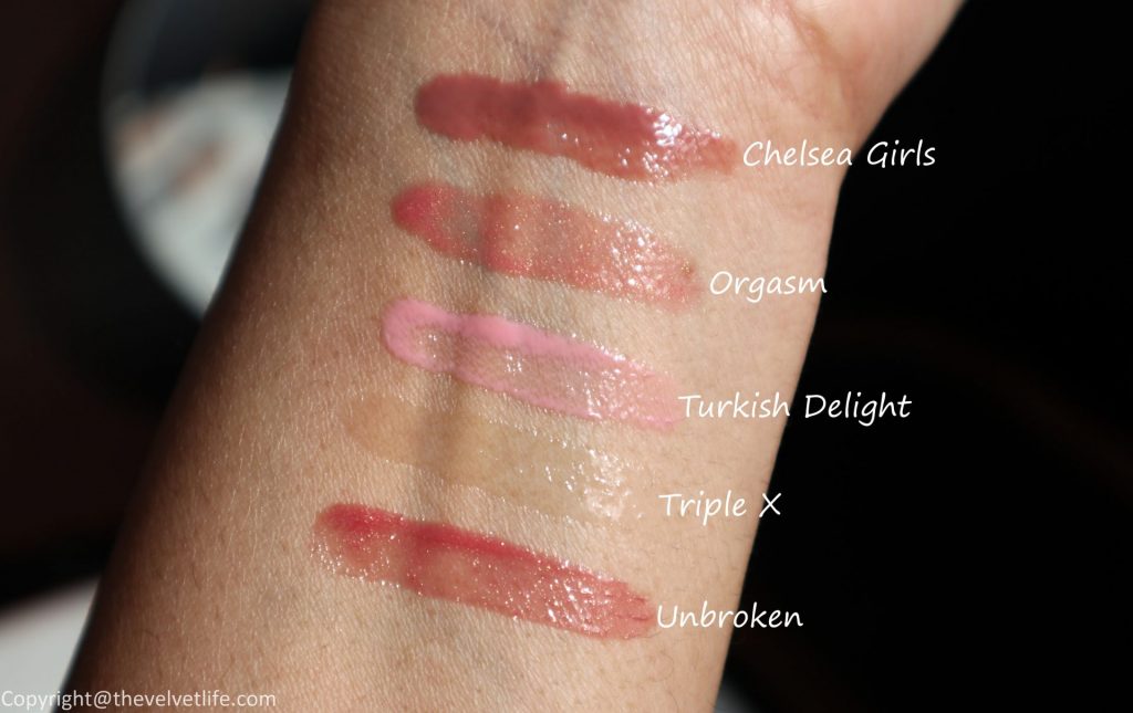 Nars Afterglow Lip Shine Review Swatches