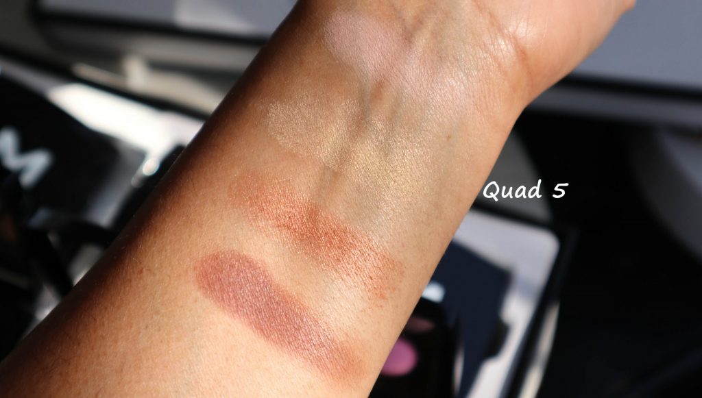 Artis - Monograph Pressed Powder Eyeshadow Quad 5 swatches