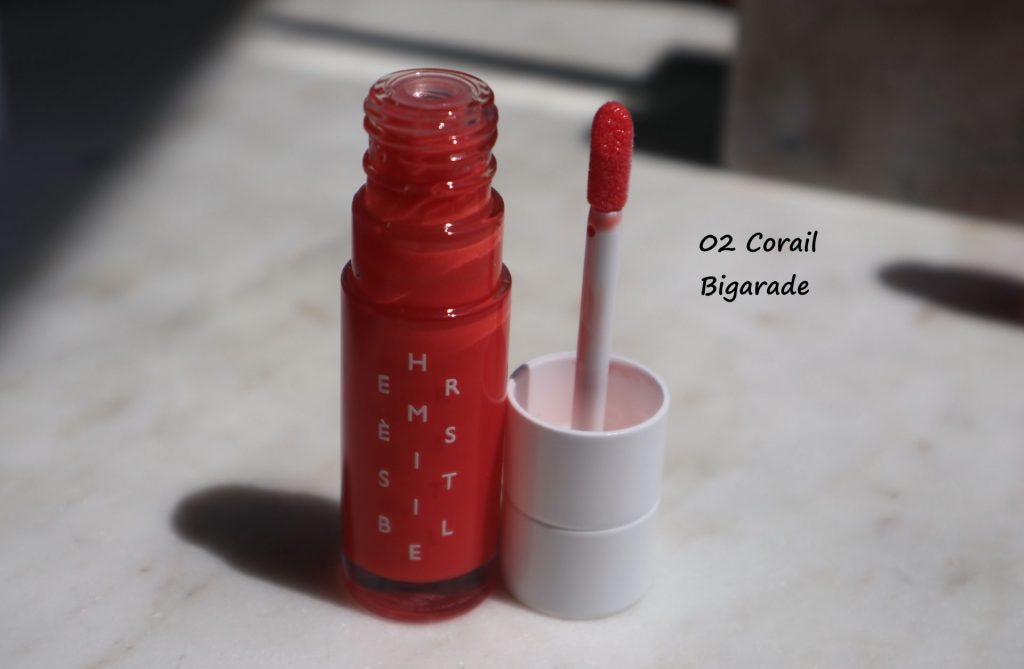 Hermes Beauty Hermesistible 02 Corail Bigarade review swatches