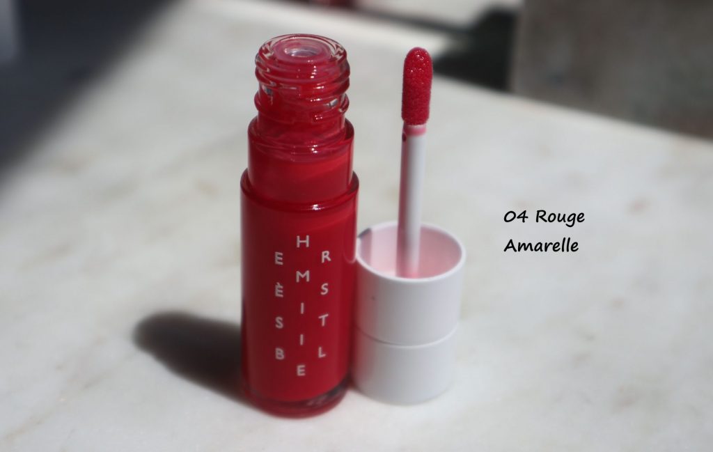 Hermes Beauty Hermesistible 04 Rouge Amarelle review swatches