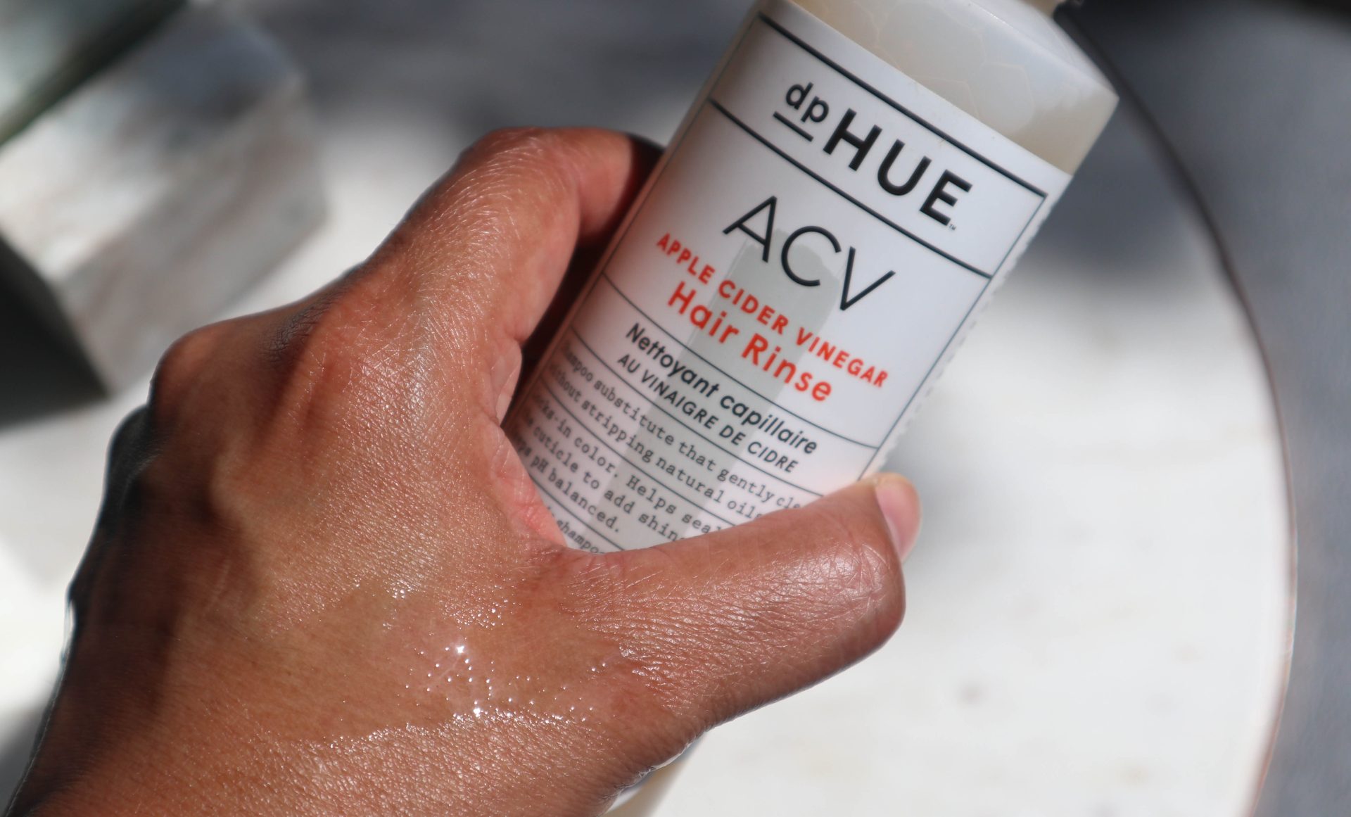 dpHUE Apple Cider Vinegar Scalp Scrub and Hair Rinse Review The