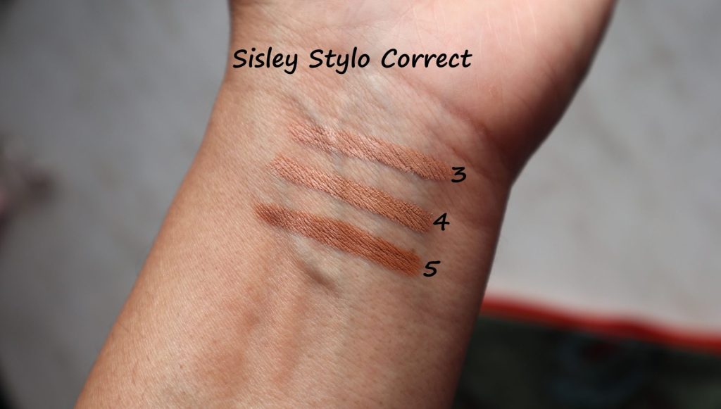 Sisley-Paris Stylo Correct Concealer Swatches