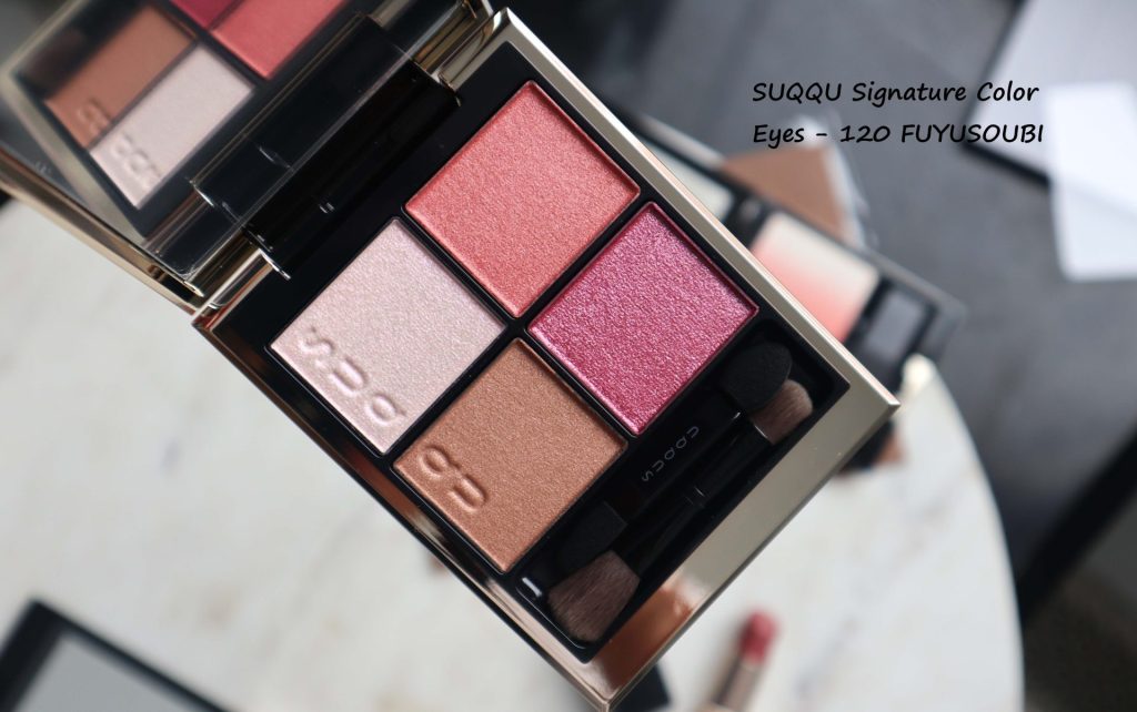 SUQQU Signature Color Eyes 120, FUYUSOUBI Review Swatches