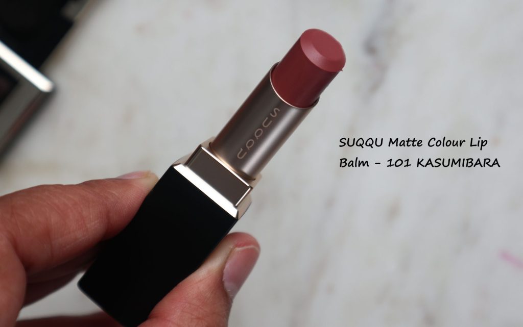 SUQQU Matte Colour Lip Balm 101 KASUMIBARA Review Swatches