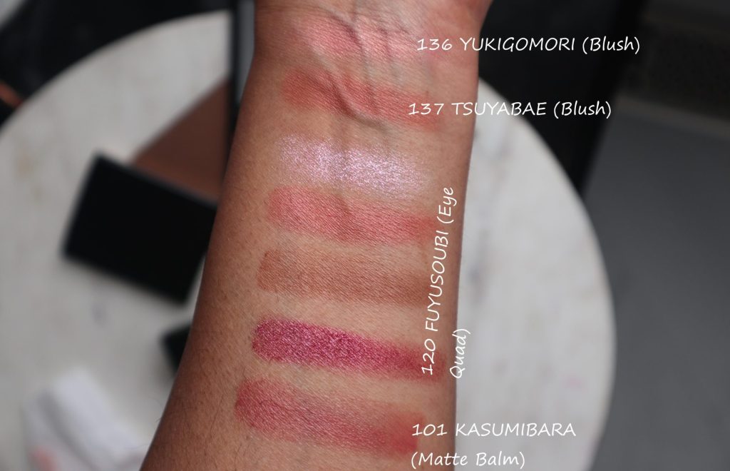 Suqqu 2022 Holiday Winter Rose Collection Swatches