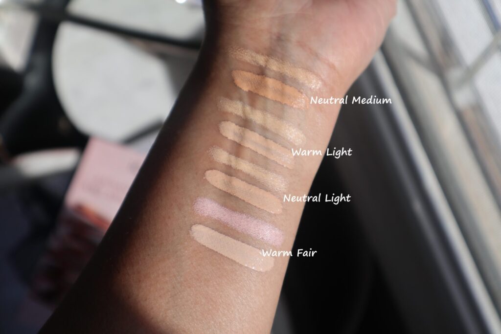 Iconic London Radiant Concealer and Brightening Duo Swatches