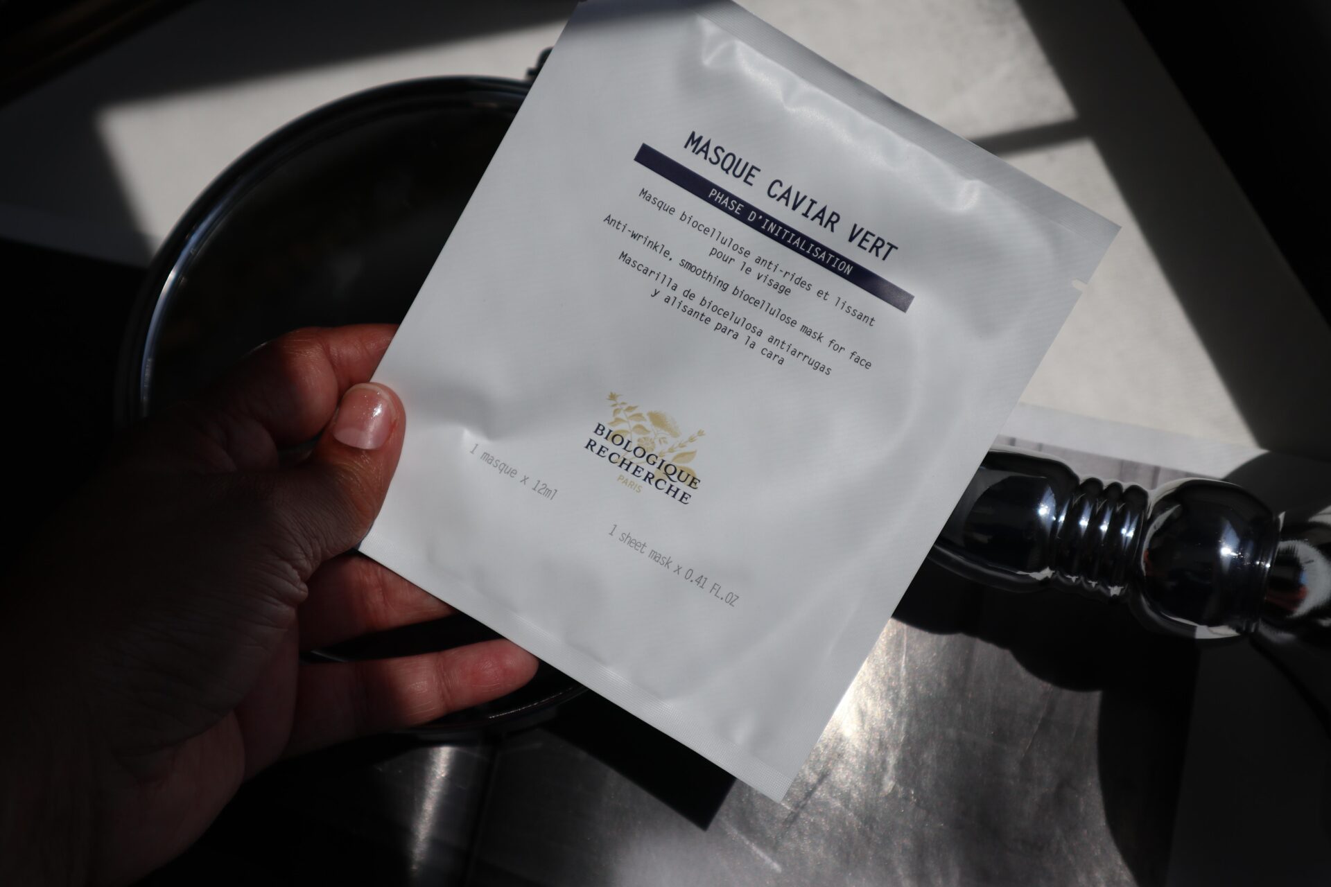 Instantly reduce wrinkles with the Biologique Recherche Sheet Mask ...