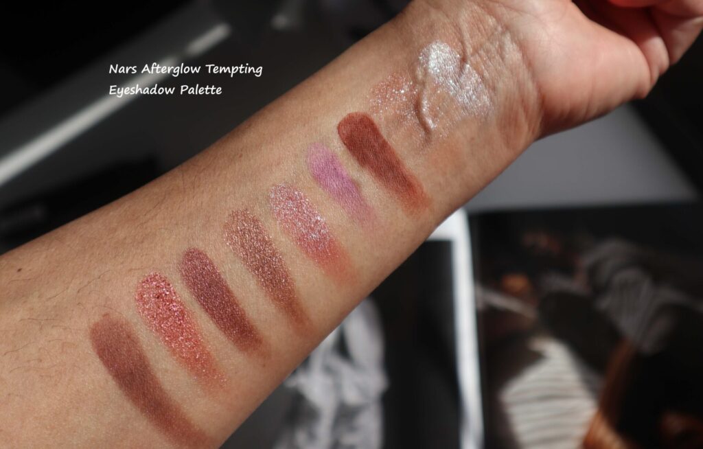 NARS Afterglow Tempting Eyeshadow Palette Review Swatches