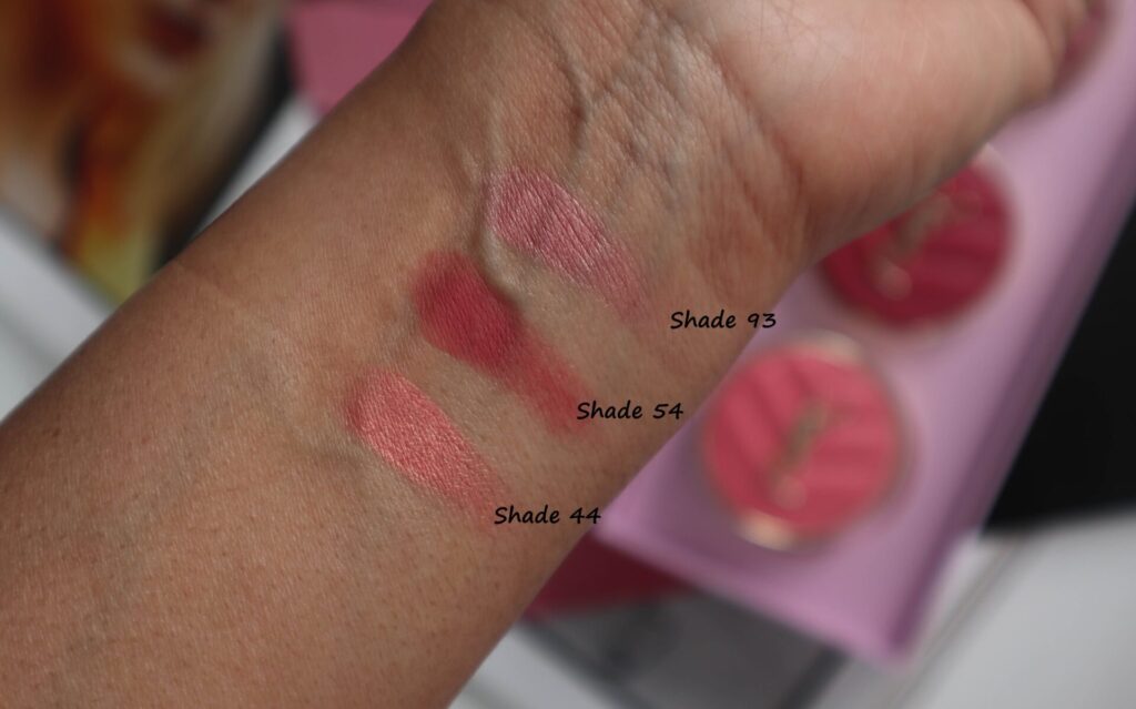 YSL Beauty Make Me Blush Swatches