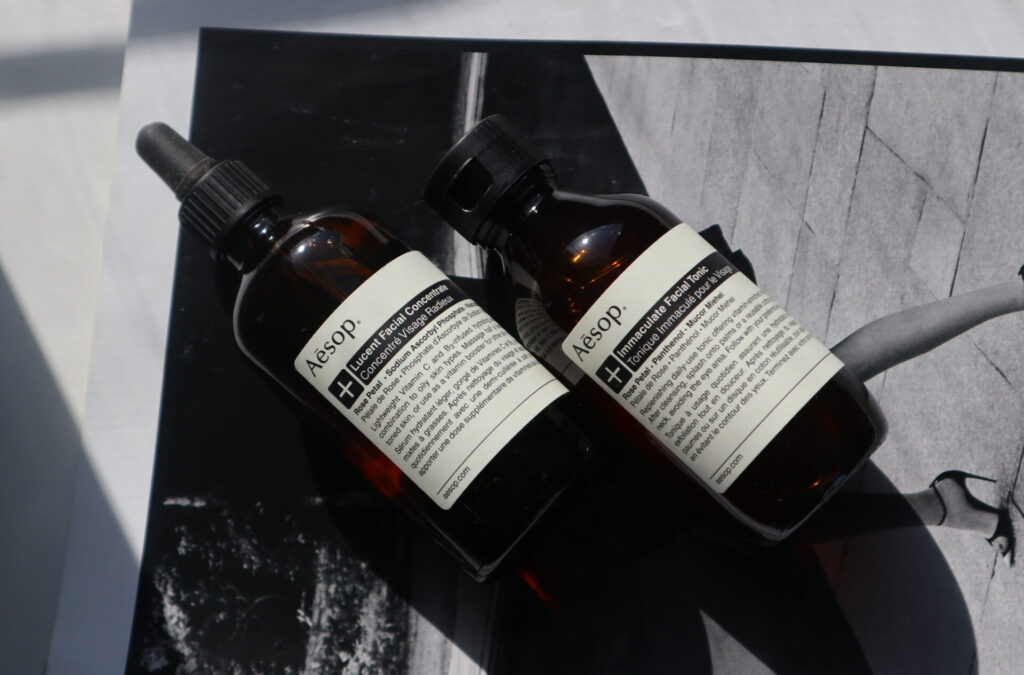 Aesop Immaculate Facial Tonic & Lucent Facial Concentrate duo how to and review