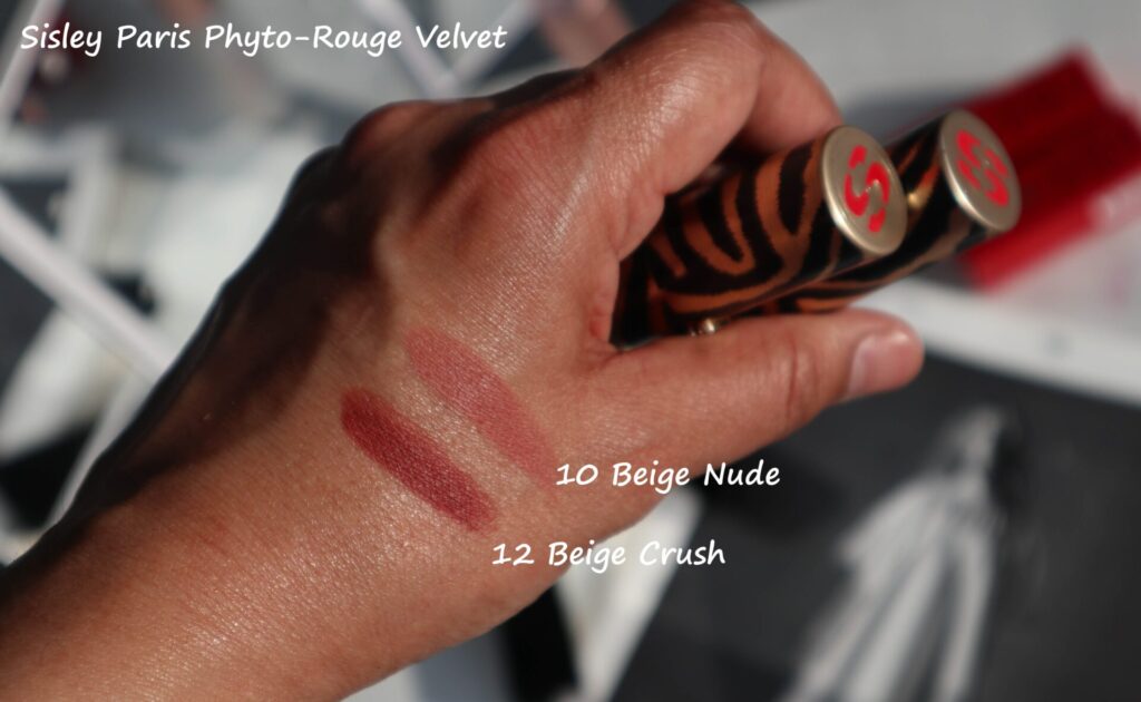 Sisley Paris Phyto-Rouge Velvet Lipstick Review Swatches