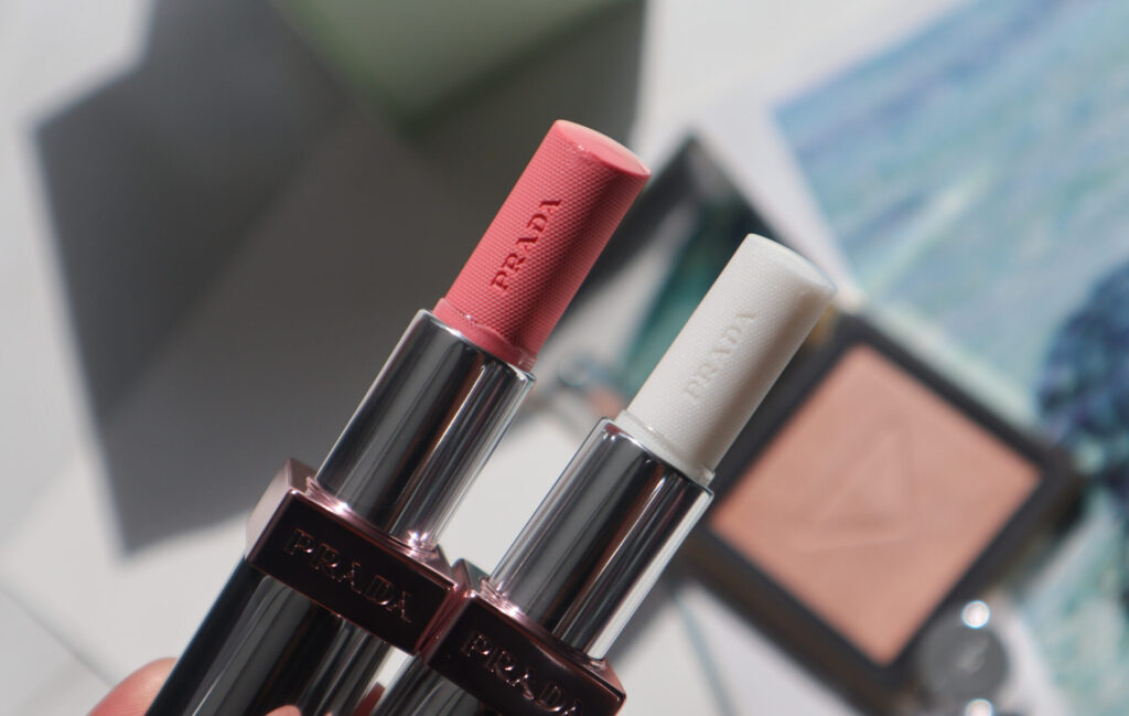 Prada Beauty Light Lip Oil Stick U016 Rose & U014 White Review