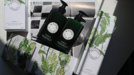Maison Sisley Cleansing Hand and Body Balm and Melting Hand and Body Cream bottles